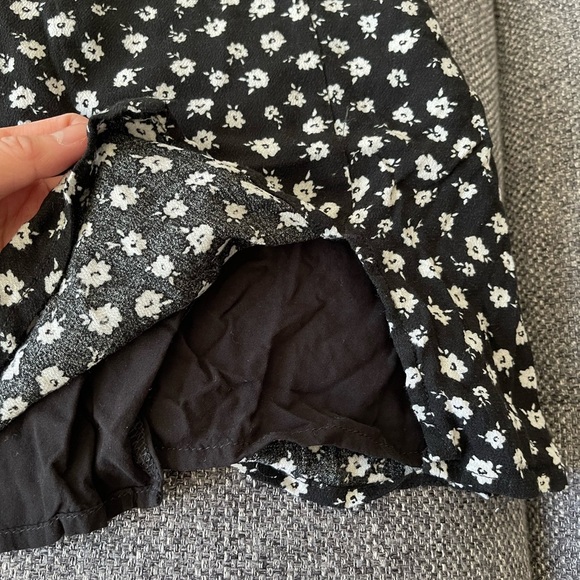 Garage black floral mini dress - Picture 5 of 8